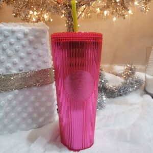 NWT Hot Pink Starbucks 24oz Tumbler